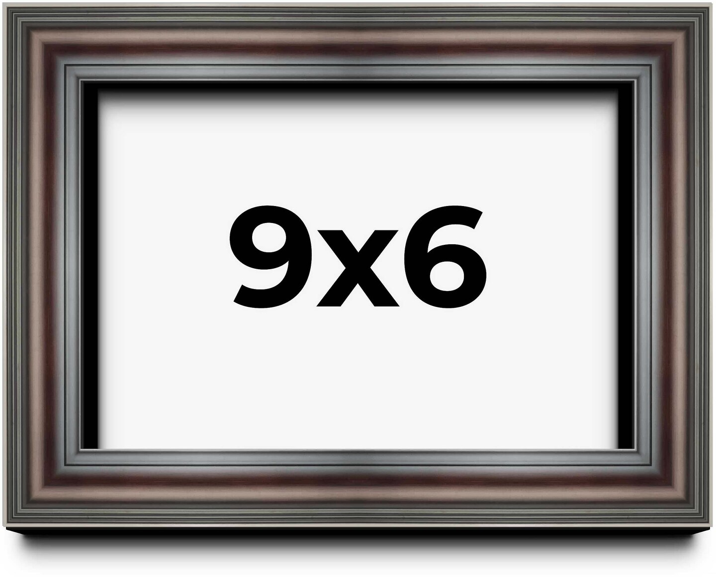 Photo Size Shadow Box 1.75" Deep Brown Frame - UV Acrylic, Backing, Hanging Hardware