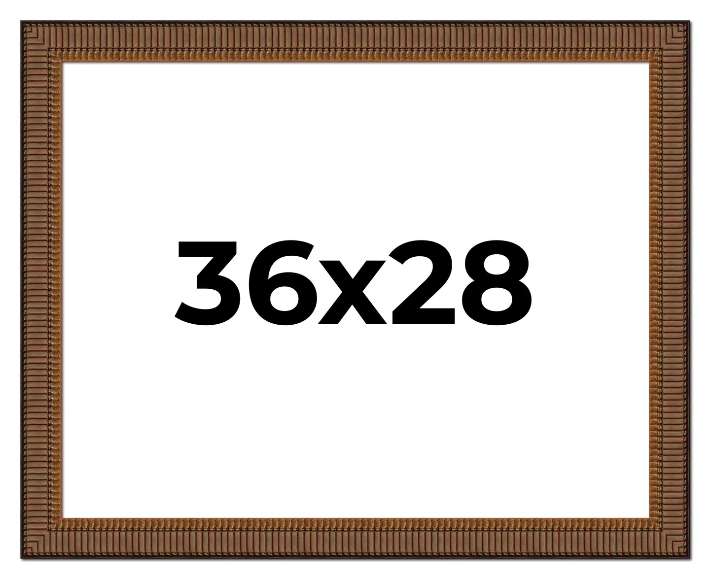 28x36 Museum Picture Frame with UV-Resistant Acrylic &#x26; Acid Free Backing, Available in 4 Finishes - Black, Brown, Gold, Silver