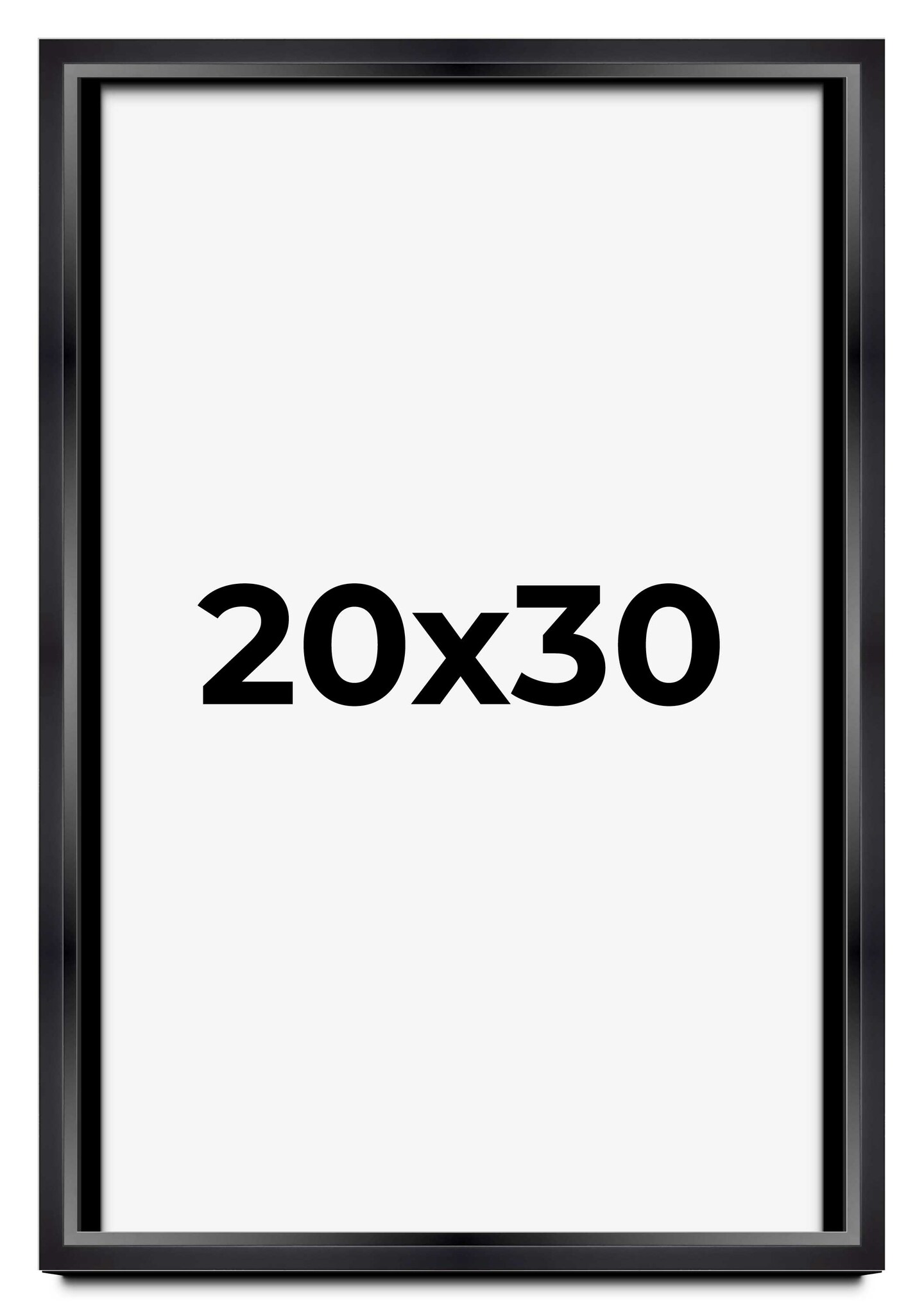 Modern Shadow Box 1.5&#x22; Depth Black Picture Frame - UV Acrylic, Backing, Hanging Hardware