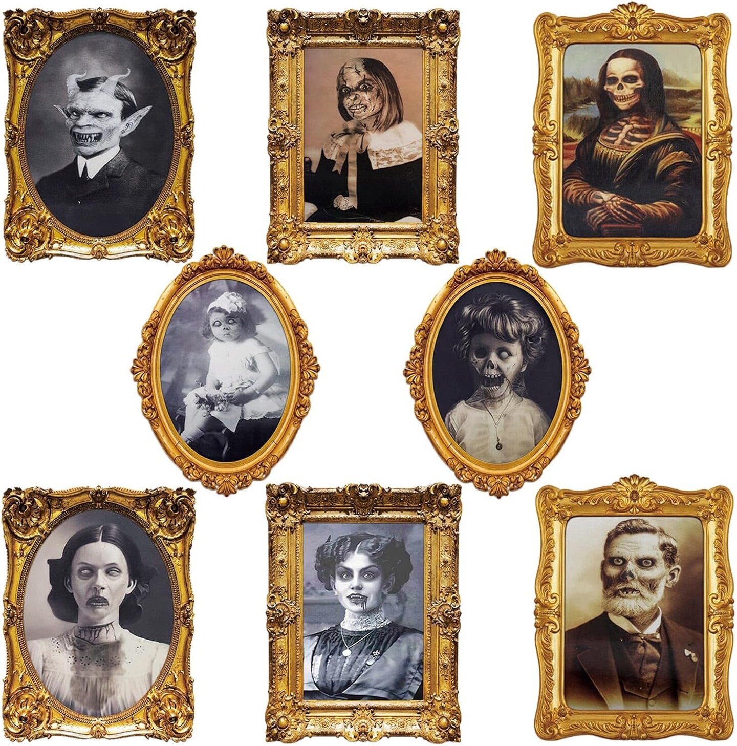 8 Haunted portraits (set cheapest of 8)