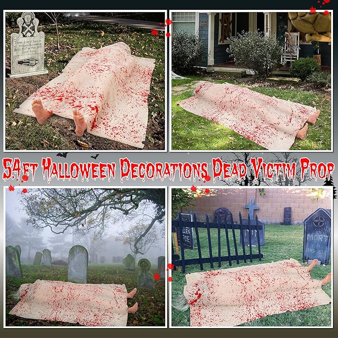 Outdoor - Hanging Animatronic Halloween Decorations Witch Eyes Bright for Haunted House Prop D&#xE9;cor, Halloween Outdoor Indoor Decor