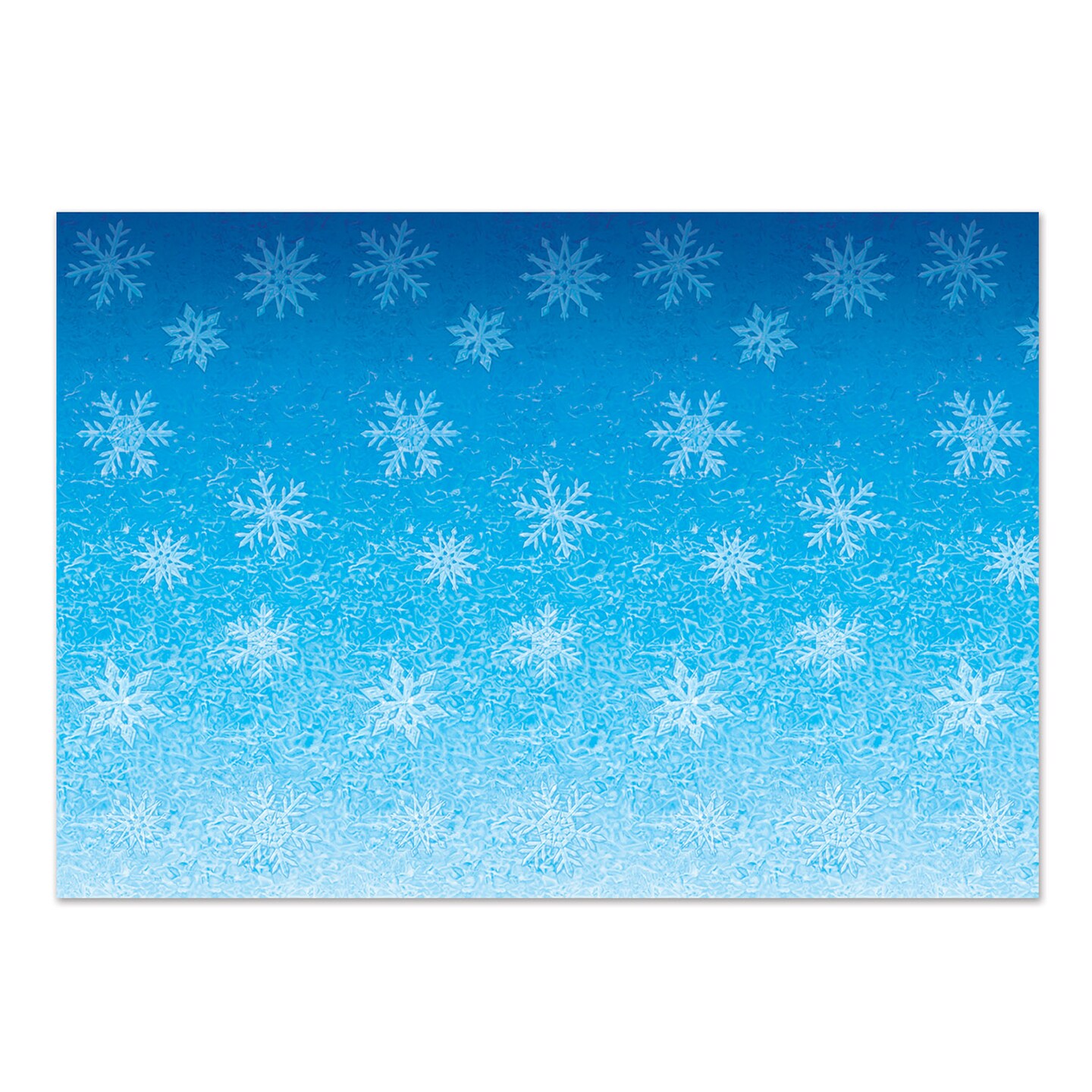 Beistle 4Feet x 30Feet Snowflakes Backdrop - 6 Pack