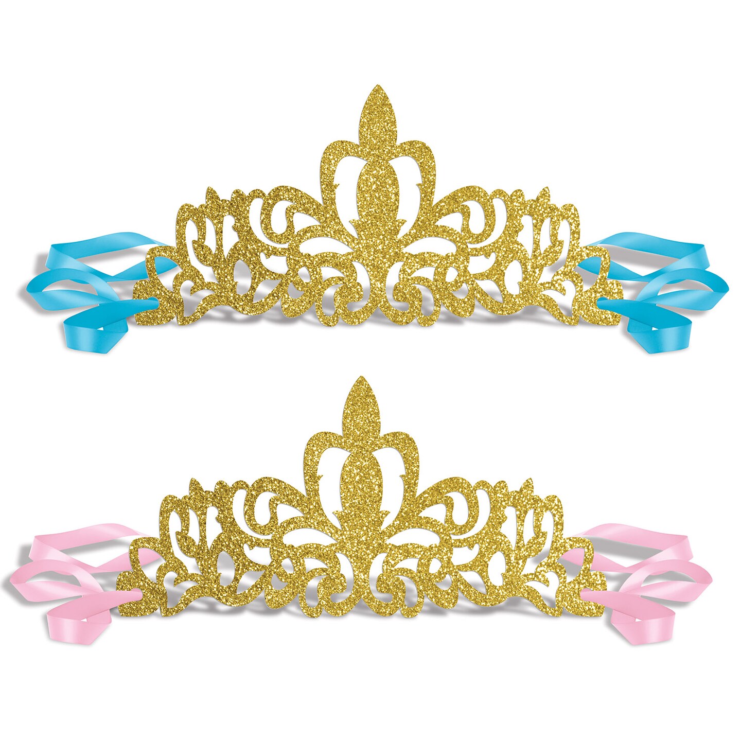 Beistle Glittered Princess Tiaras 12 Pack