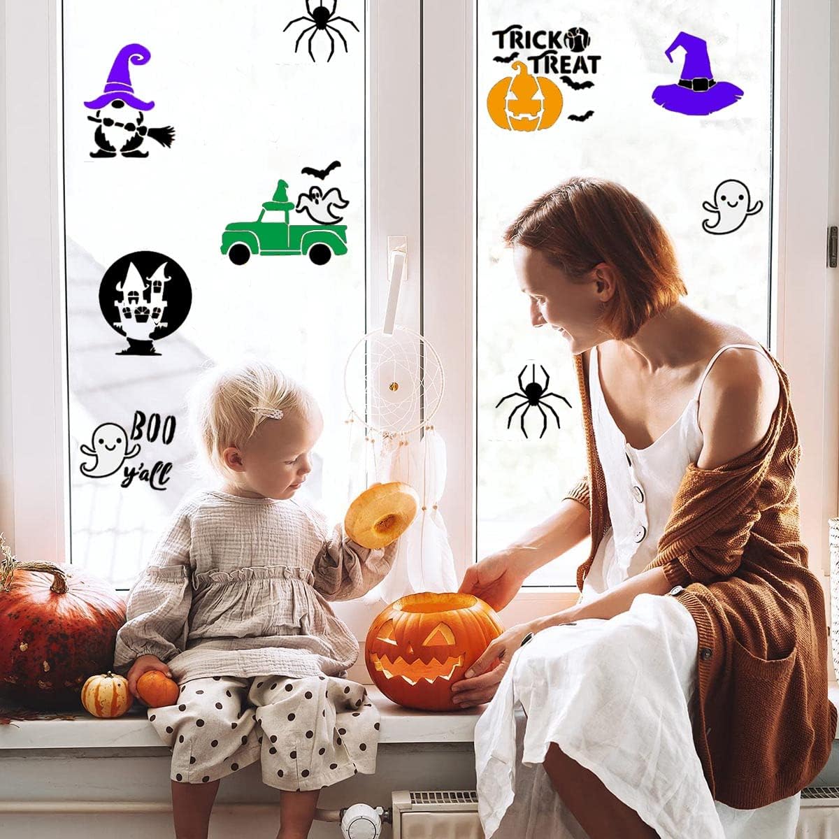 Reusable Halloween Stencils for Painting on Wood