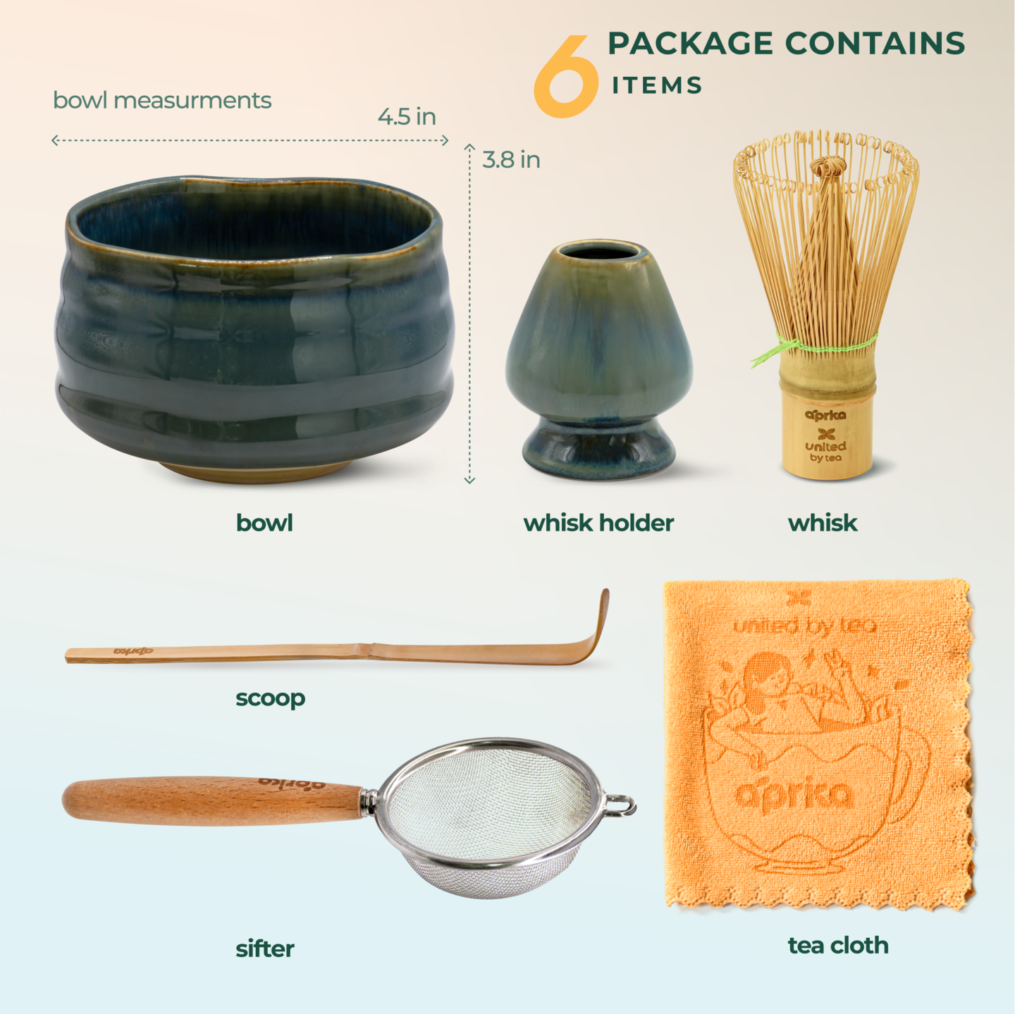 Ceremonial Matcha Starter Kit, Blue Matcha Bowl and Whisk Set, Perfect Matcha Kit for Japanese Matcha Powder, Christmas Gift Set Box