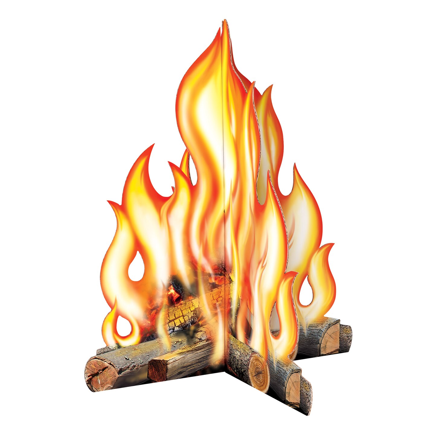 Beistle 24&#xBD;in. x 21&#xBD;in. 3-D Campfire Prop - 6 Pack