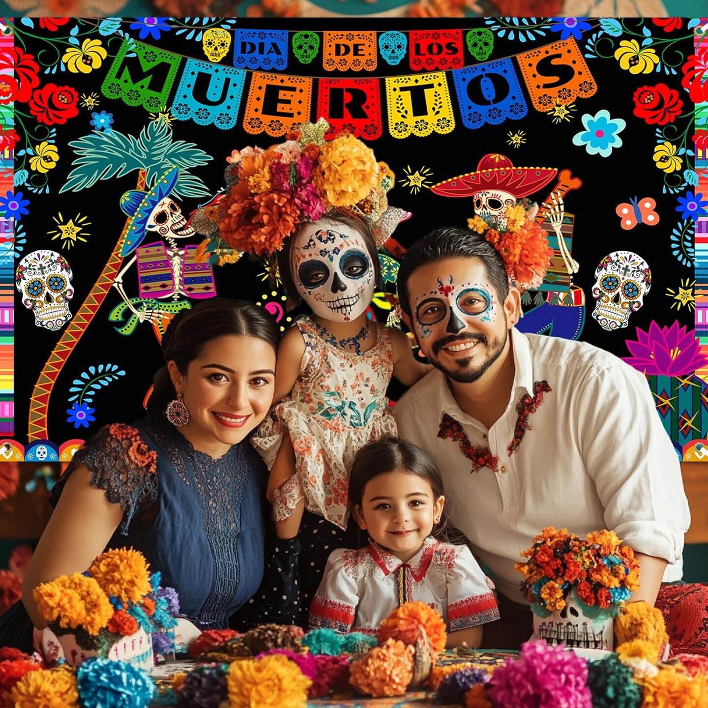 Mexican Dia DE Los Muertos Party Banner