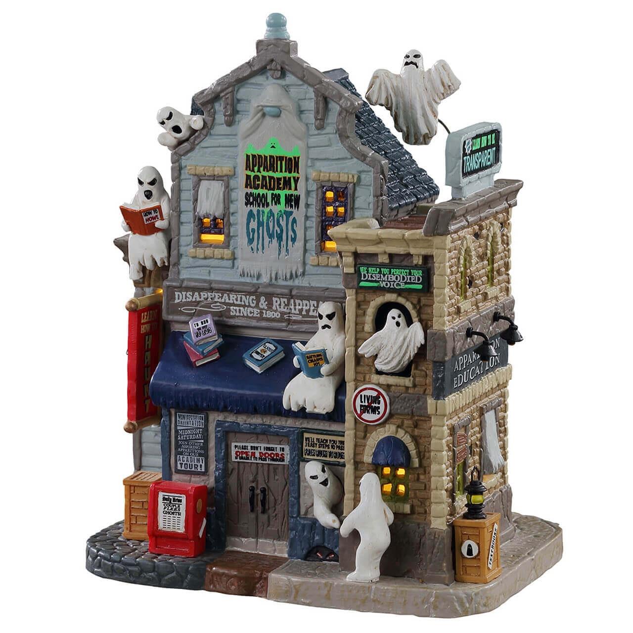 Lemax Spooky Town Apparition Academy Halloween Village Building