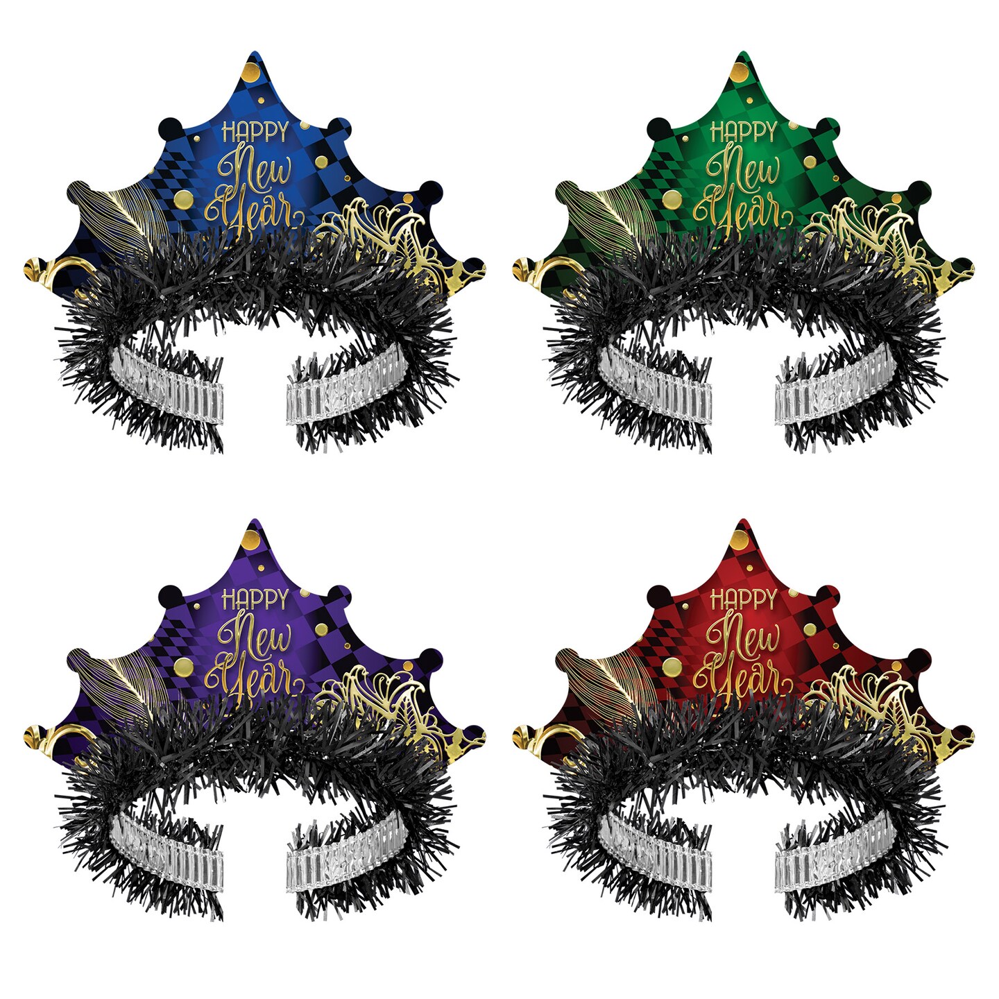Beistle Midnight Masquerade Tiaras - 50 Pack