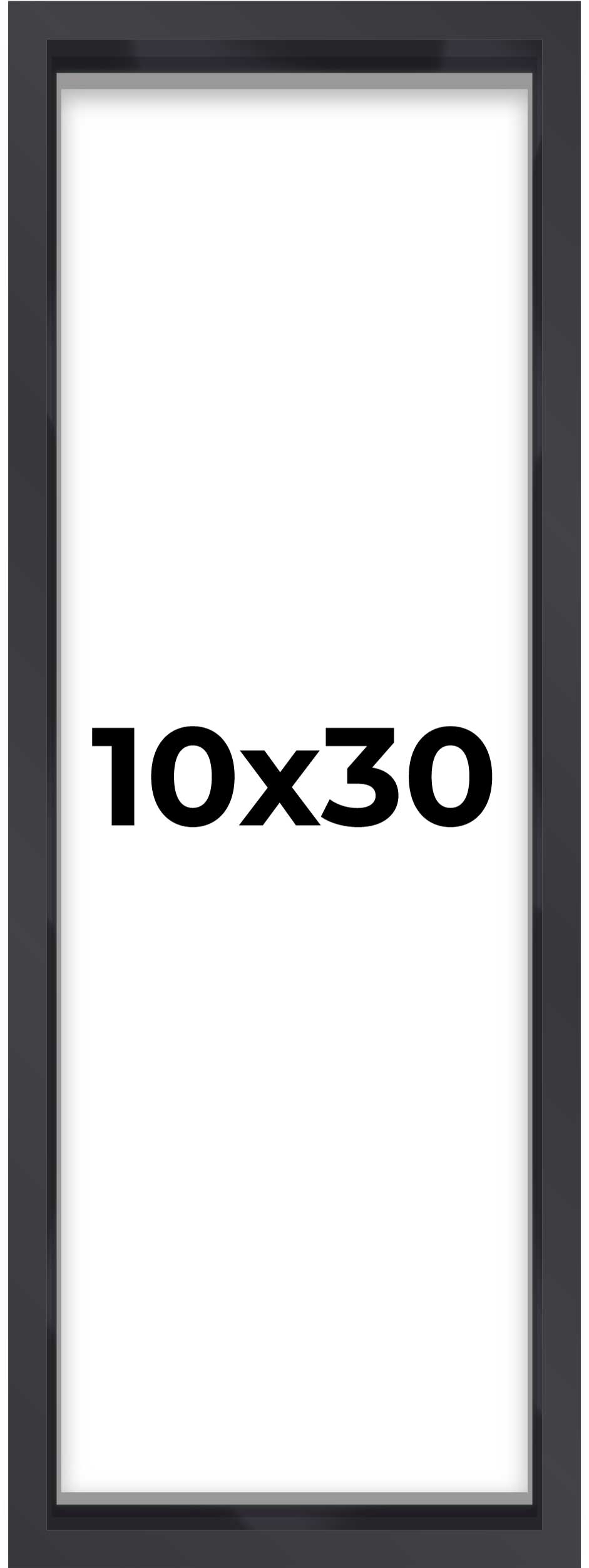 Panoramic Shadow Box 3/4&#x22; Depth Black Picture Frame - UV Acrylic, Backing, Hanging Hardware