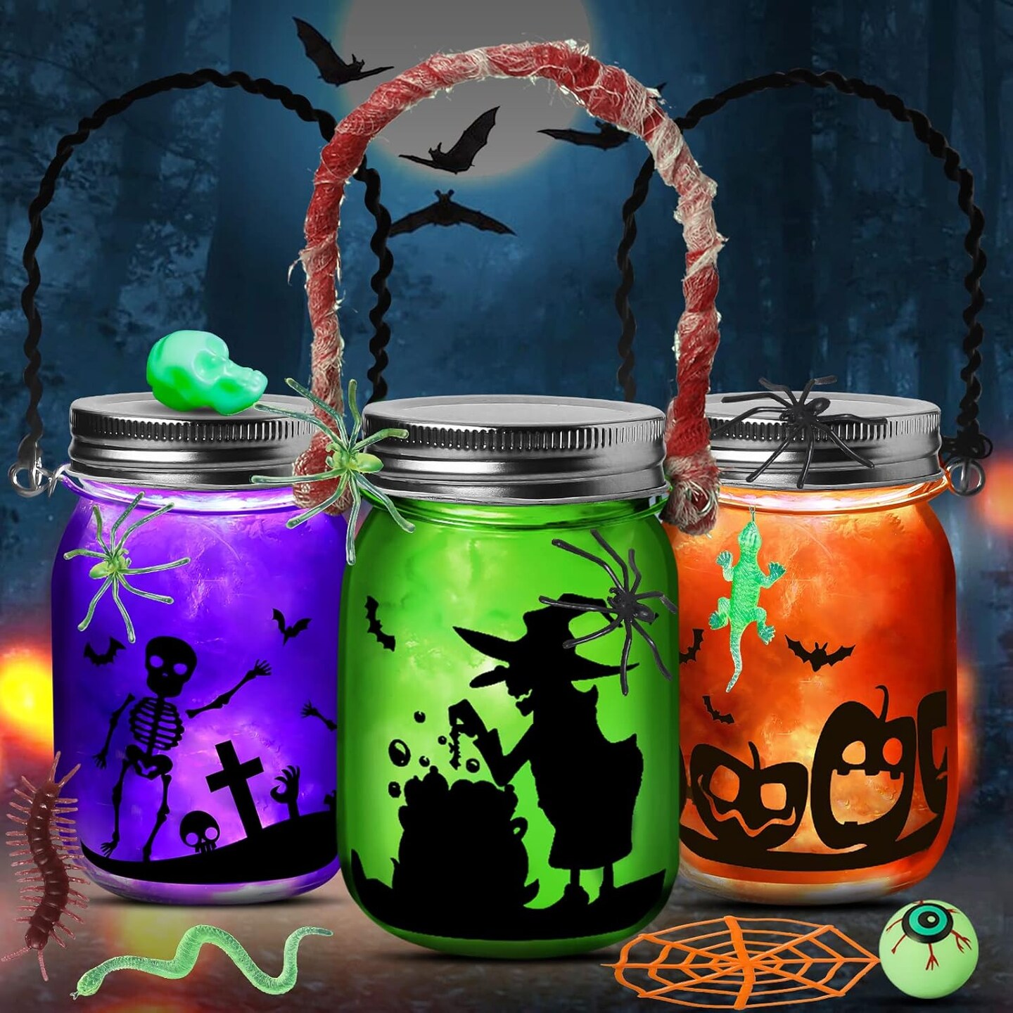 Halloween Mason Jar Crafts and Art Party Supplies