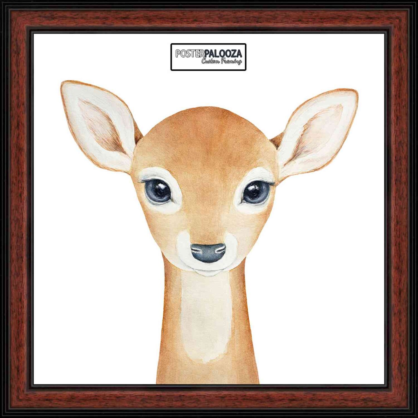 4x4 Decor Picture Frame with UV-Resistant Acrylic &#x26; Acid Free Backing, Available in 2 Finishes - Black and Brown