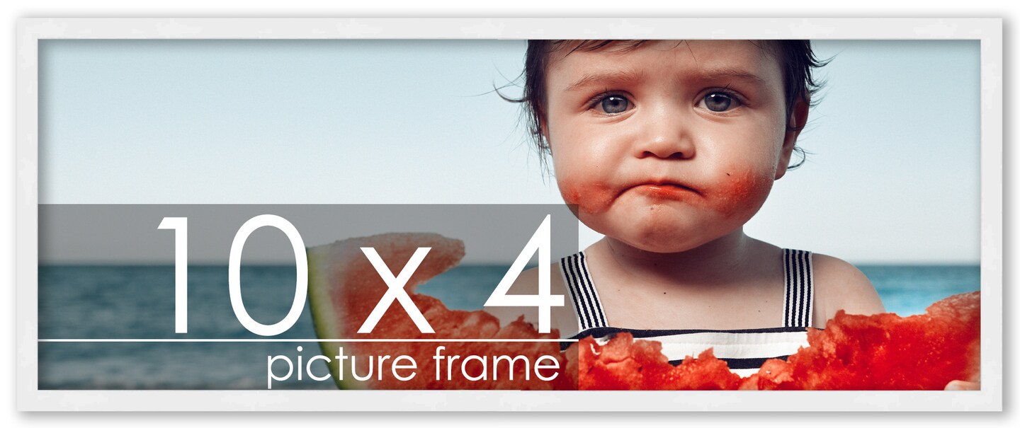 Panoramic Classic Modern White Frame - UV Acrylic, Foam Board Backing, Hanging Hardware