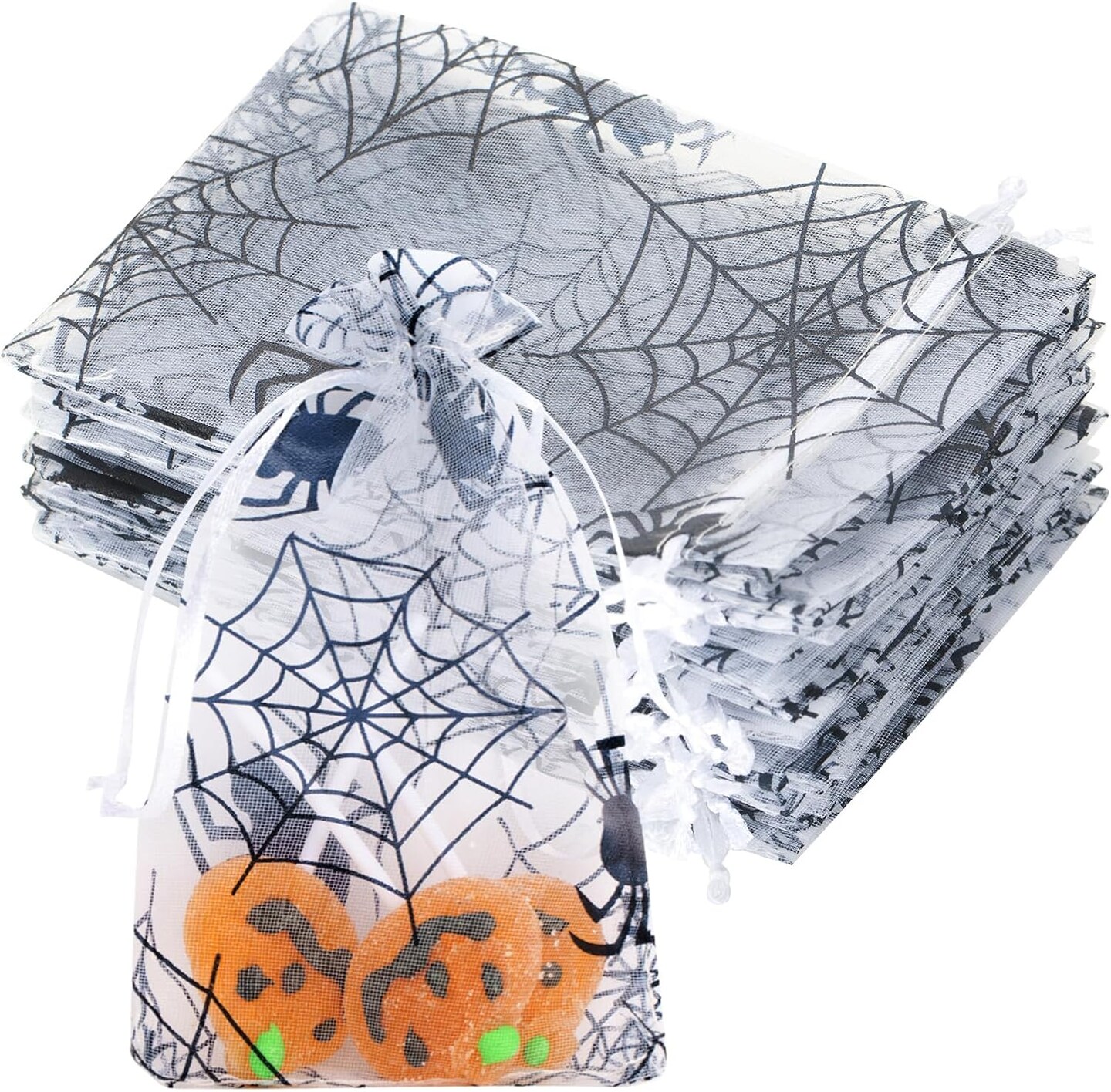 4x6 inch Halloween Organza Drawstring Bags