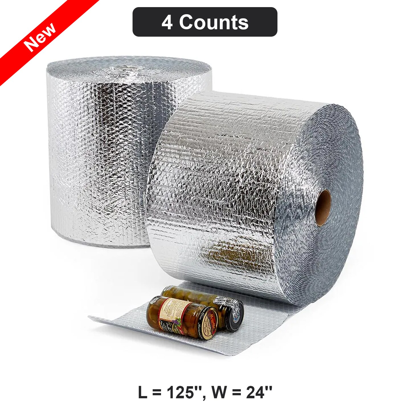 Durable 12" x 125' Bubble Wrap Perfect for Secure Packing