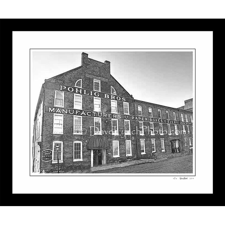 Richmond VA Virginia POHLIG BROTHERS BOX CO Vintage Decor Art Map Art Photography Picture Framed Canvas Print by Dave Lynch product 4