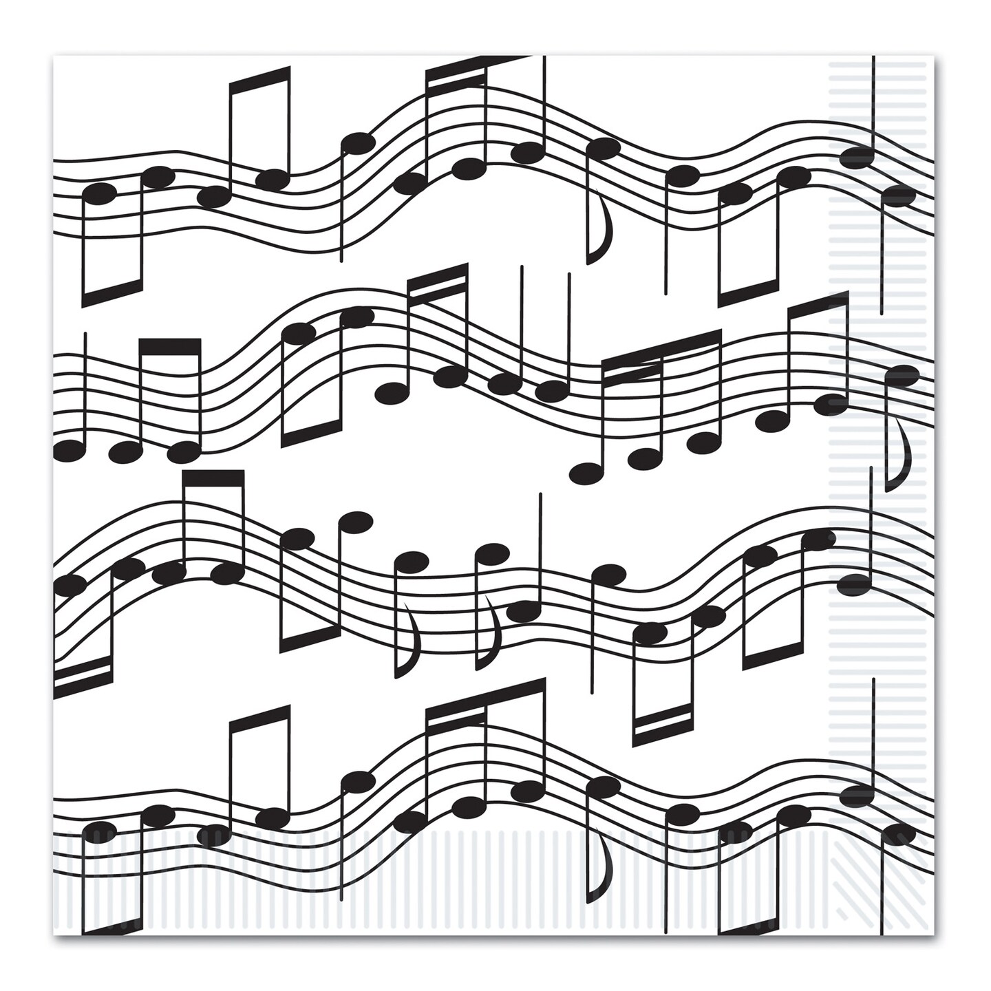 Beistle Musical Notes Luncheon Napkins - 12 Pack