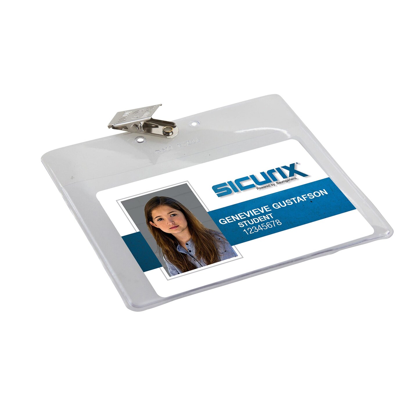 Convention Size Badge Holders with Clip, Horizontal, 4&#x22; x 3&#x22;, Pack of 50