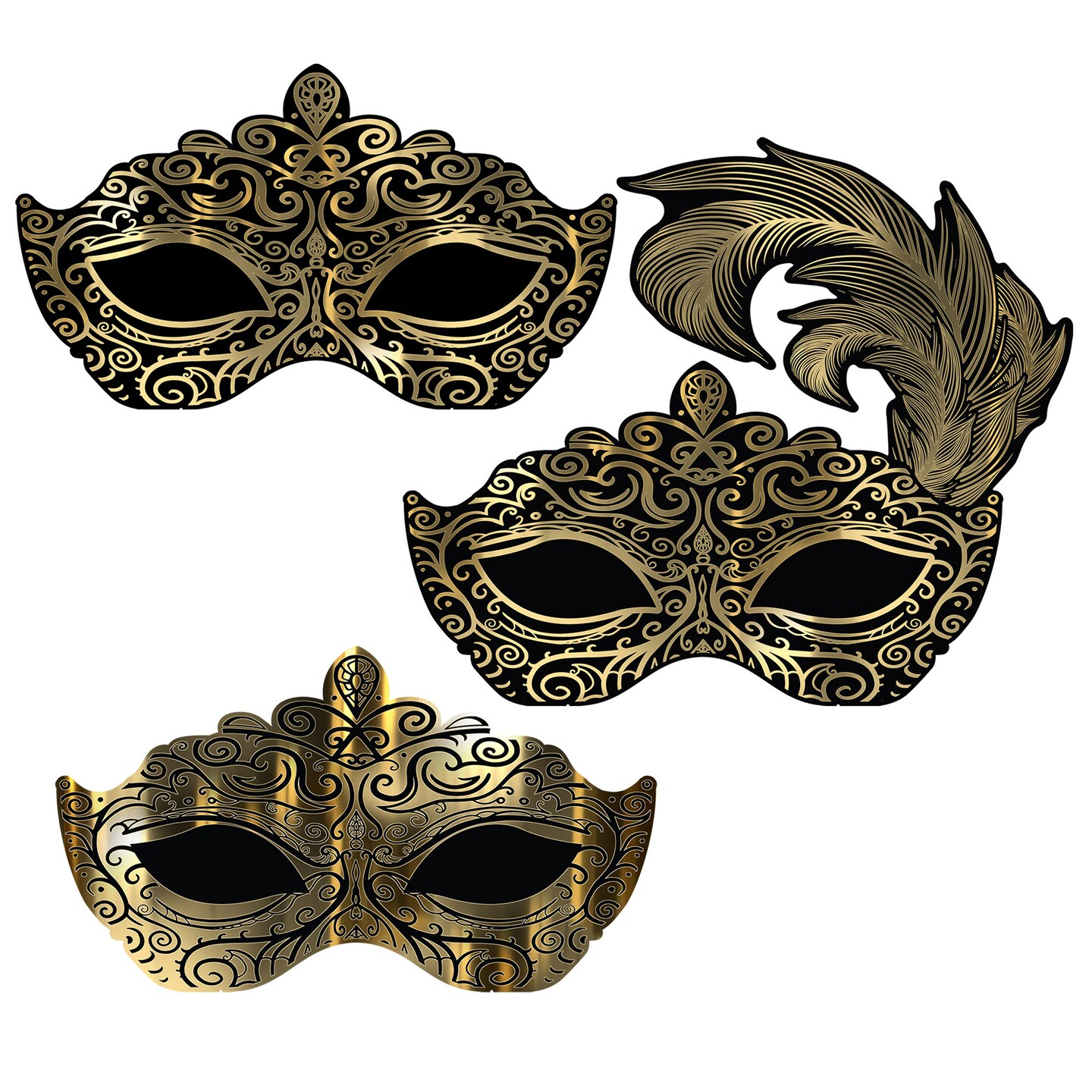 Beistle Masquerade Mask Wall Decorations - 1 Pack