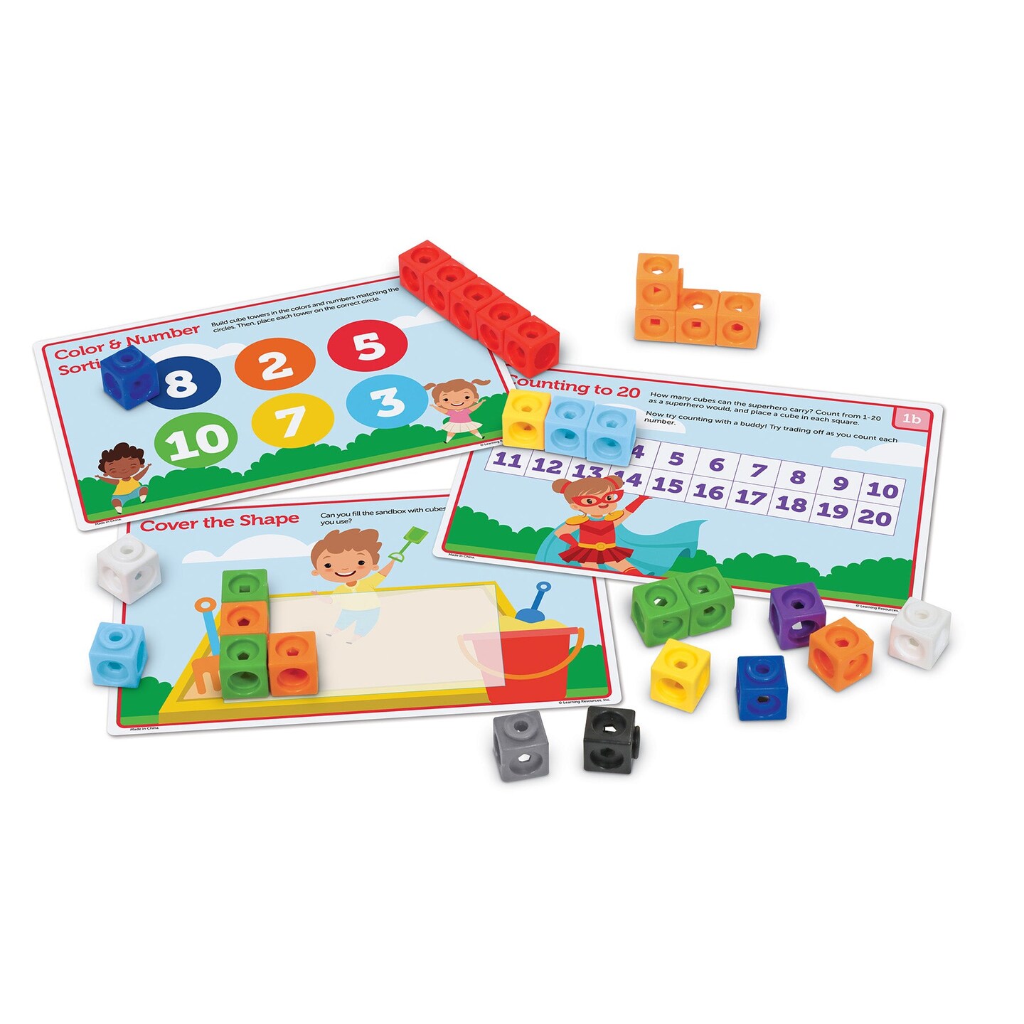 Mathlink&#xAE; Cubes Preschool Math Activity Set