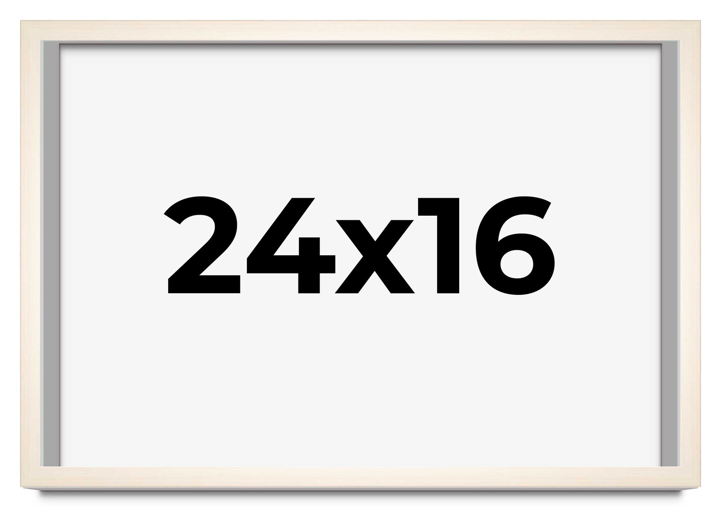 16x24 Modernist Picture Frame with UV-Resistant Acrylic & Acid Free Backing, Available in 3 Finishes - Black, Brown, and White