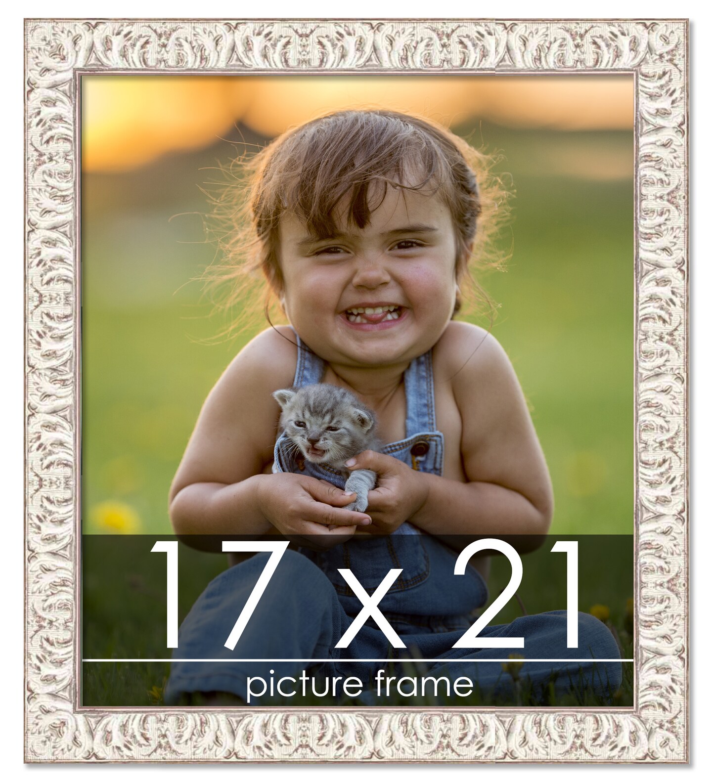 Refined White Picture Frame - UV Acrylic, Foam Board Backing