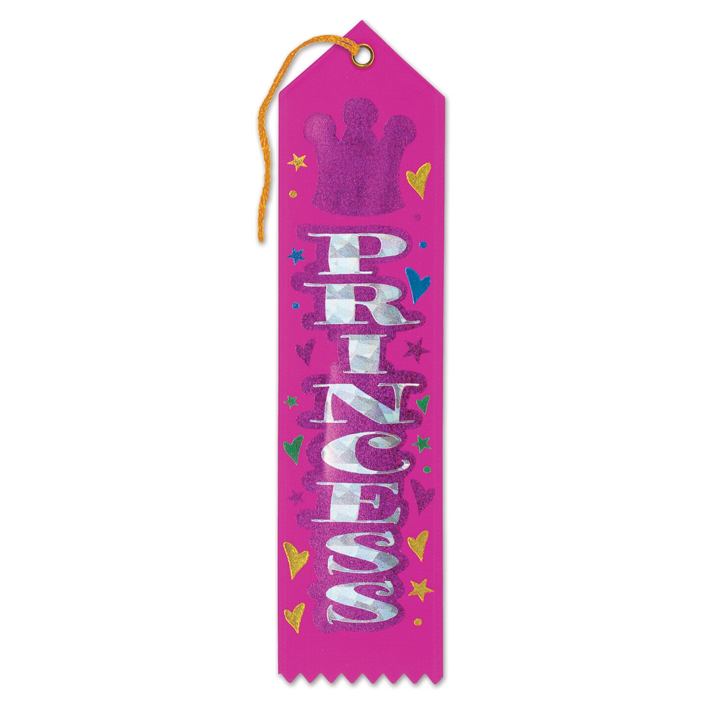 Beistle 2in.x8in. Princess Award Ribbon - 6 Pack