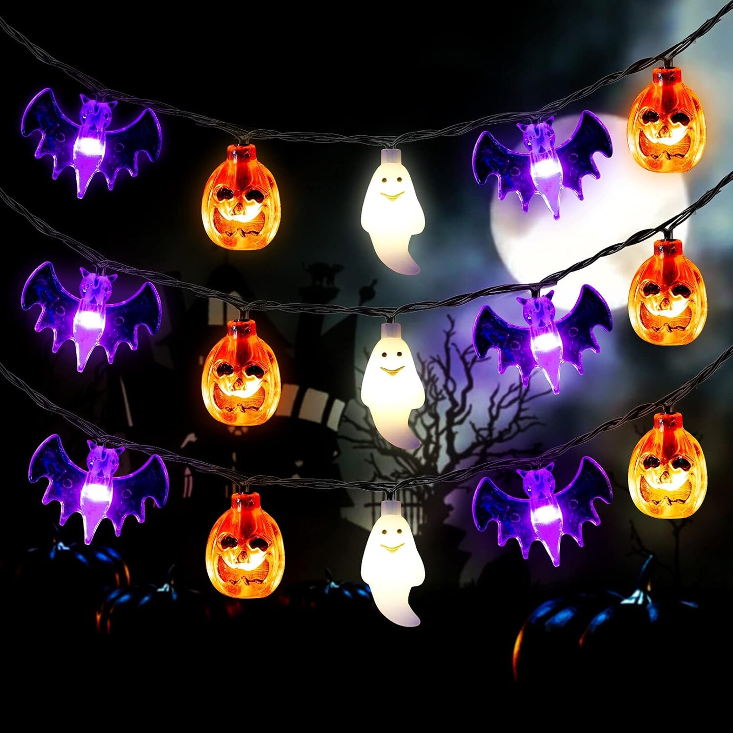 Halloween String Lights Battery Operated