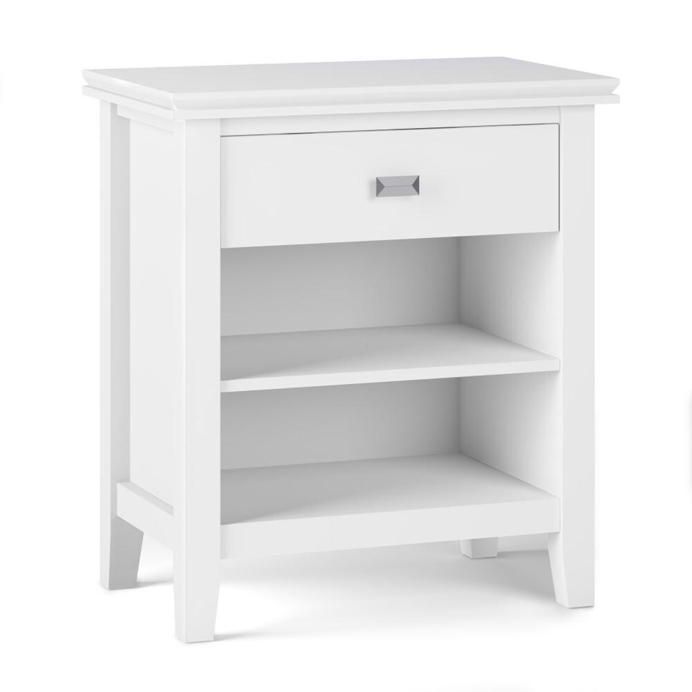 Simpli Home Artisan 24&#x22; Night Stand Bedside Table Solid Wood With Storage Modern