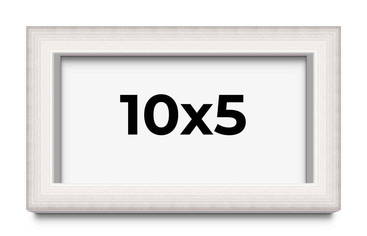 Panoramic Shadow Box 1.5" Depth Silver Picture Frame - UV Acrylic, Backing, Hanging Hardware