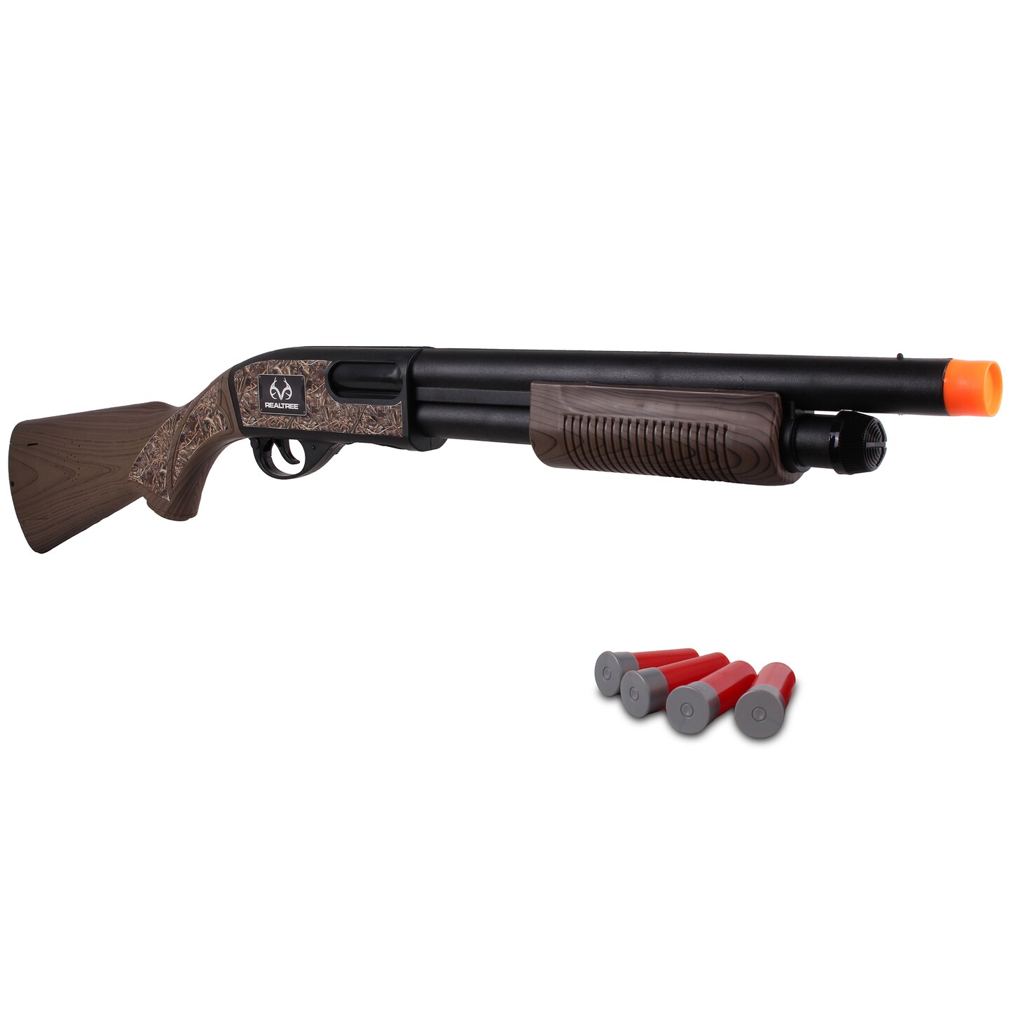 NKOK RealTree Pump Action Rifle Pretend Play Toy, Color: Black