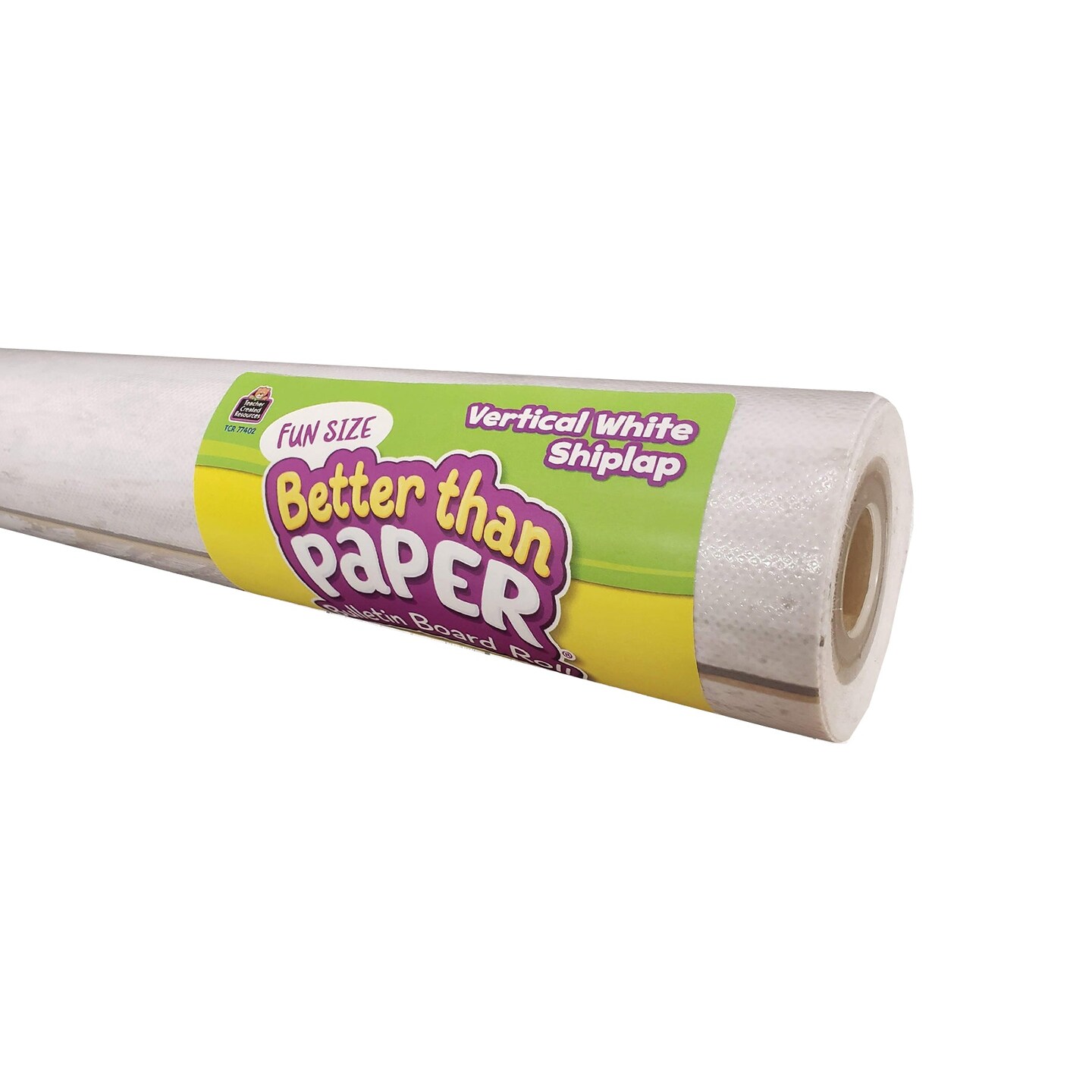 Fun Size Better Than Paper&#xAE; Bulletin Board Roll, 18&#x22; x 12&#x27;, Vertical White Shiplap