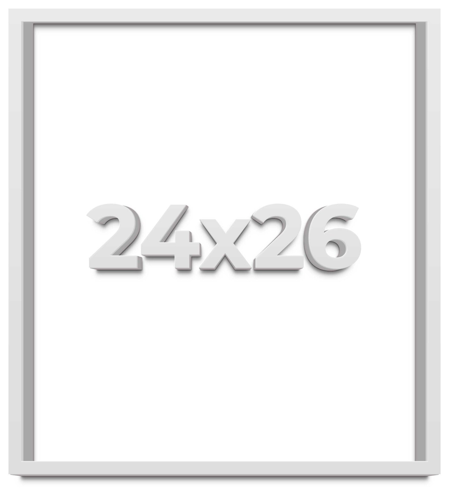 24x26 Shadow Box 1.5&#x22; Depth Picture Frame with UV-Resistant Acrylic &#x26; Acid Free Backing, Available in 5 Finishes - Black, Brown, Gold, Silver, White