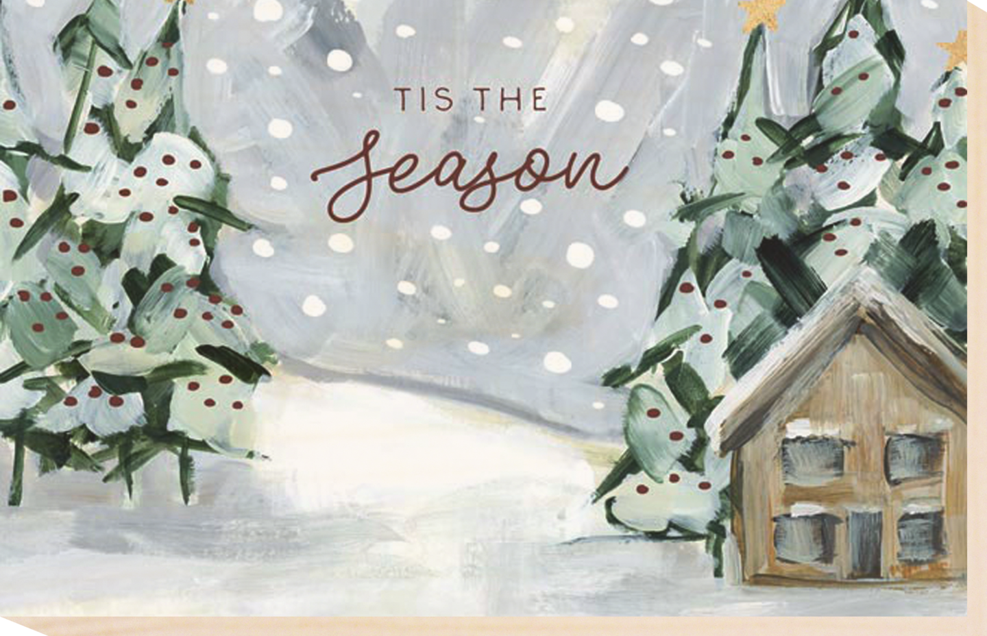 Christmas Woods: Wood Postcard Collection