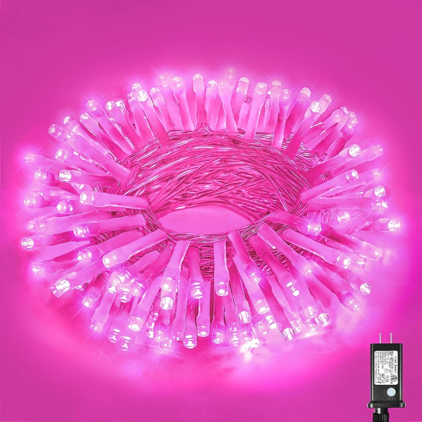 Pink string lights for bedroom sales
