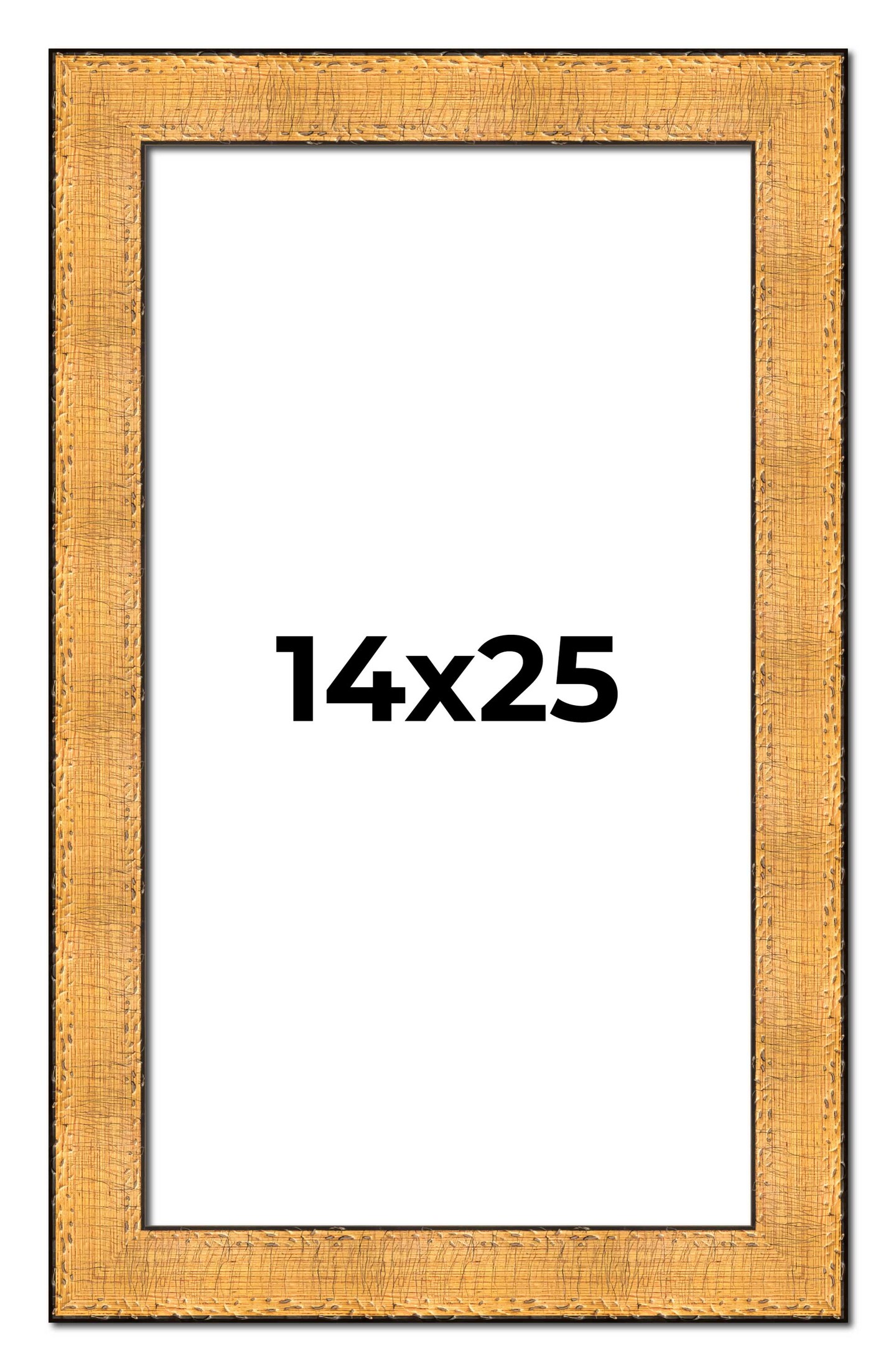 Embellished Gold Picture Frame - UV Acrylic, Foam Board Backing, Hanging Hardware