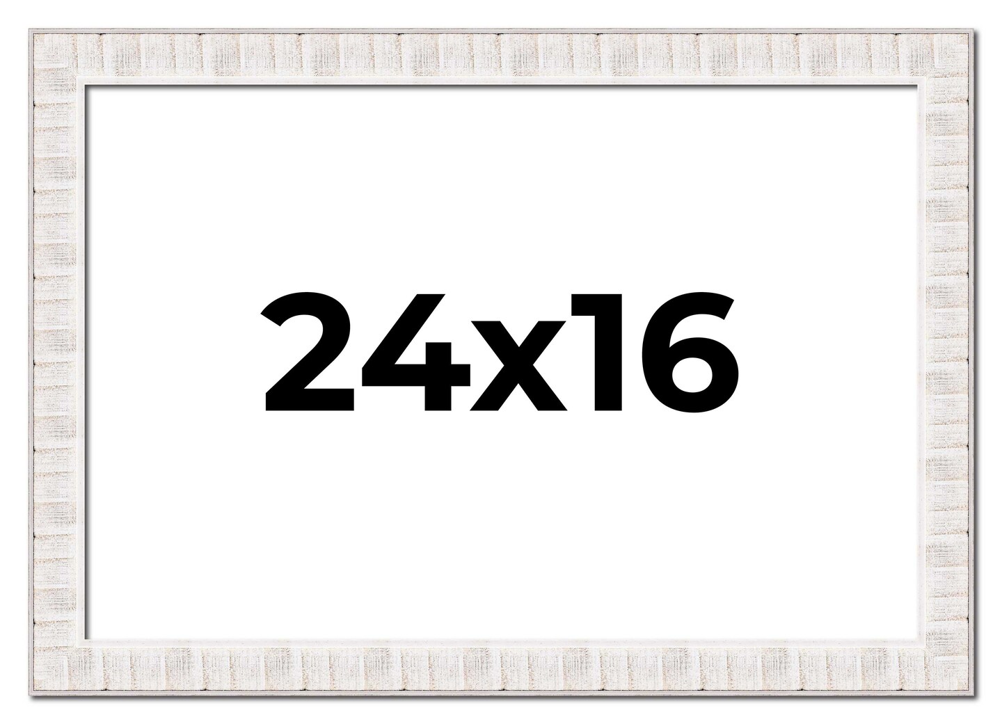 16x24 Sculpted Picture Frame with UV-Resistant Acrylic &#x26; Acid Free Backing, Available in 5 Finishes - Black, Blue, Gold, Silver, and White