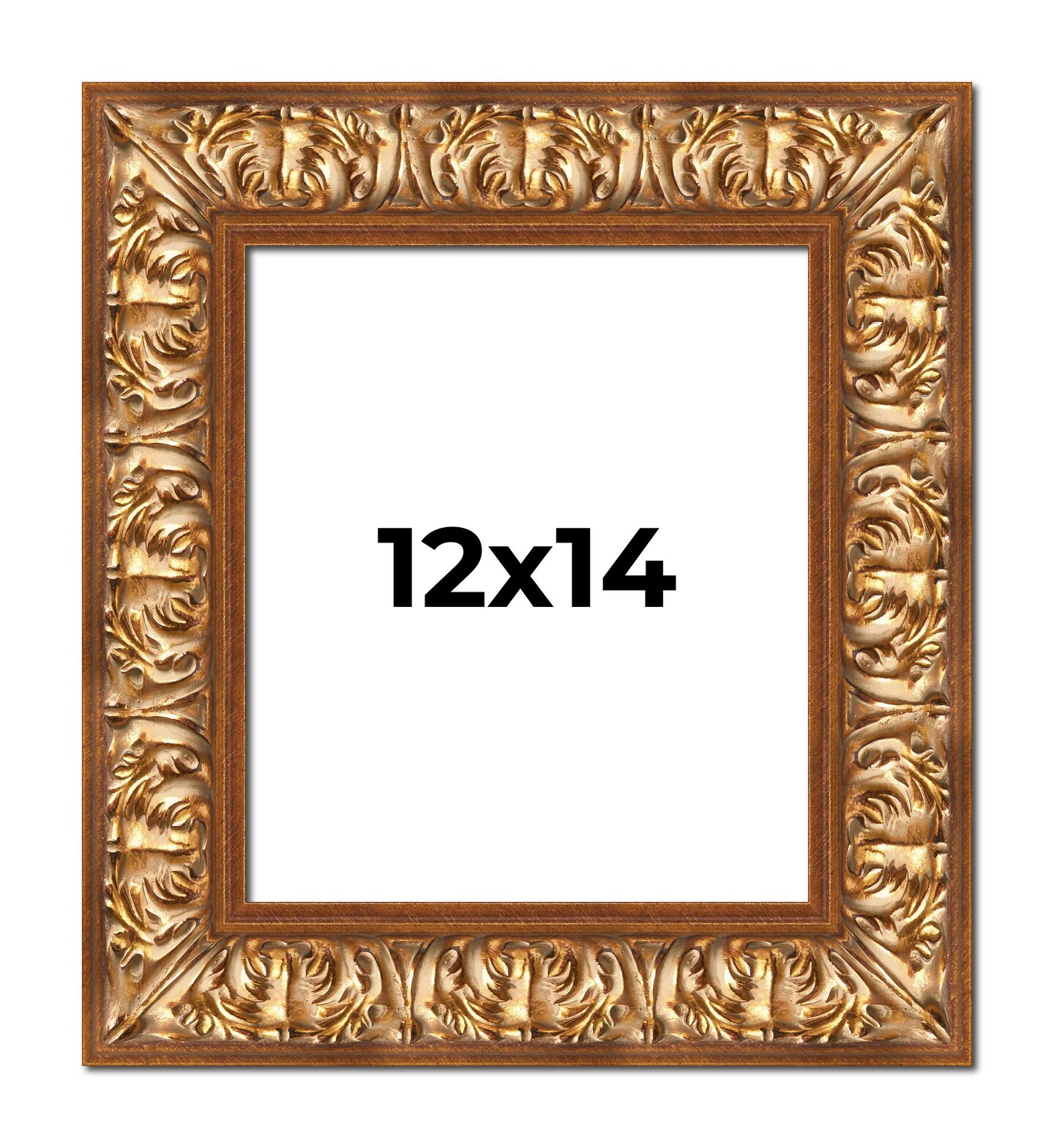 12x14 Modern Shadow Box 1&#x22; Depth Picture Frame with UV-Resistant Acrylic &#x26; Acid Free Backing, Available in 4 Finishes - Black, Brown, Gold, White