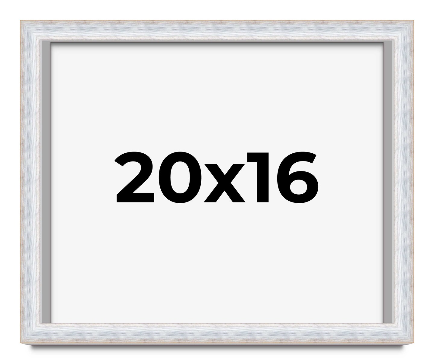 16x20 Modern Shadow Box 1.5" Depth Picture Frame with UV-Resistant Acrylic & Acid Free Backing, Available in 3 Finishes - Black, Silver, White