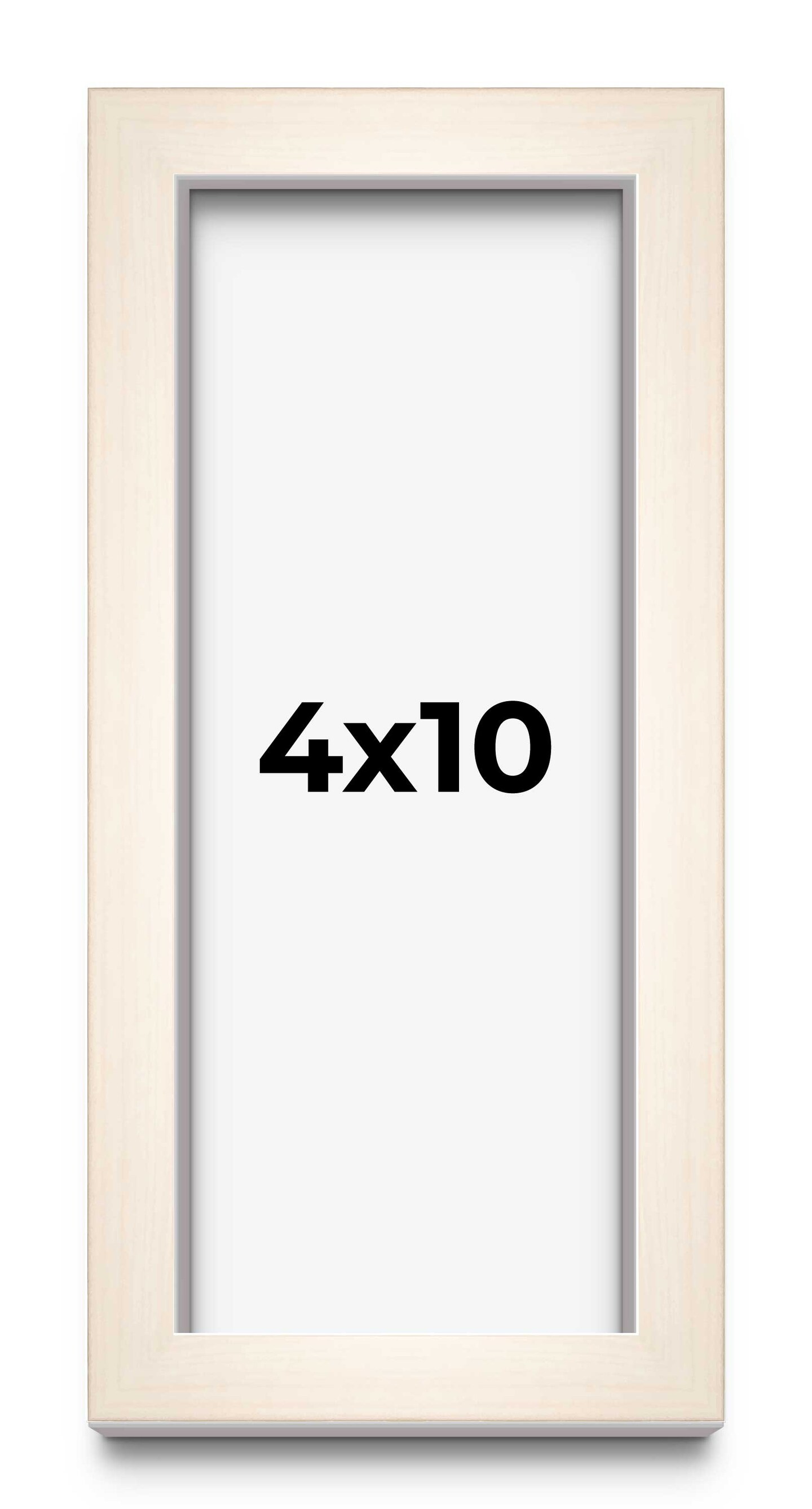 Panoramic Shadow Box 3/4&#x22; Depth White Picture Frame - UV Acrylic, Backing, Hanging Hardware