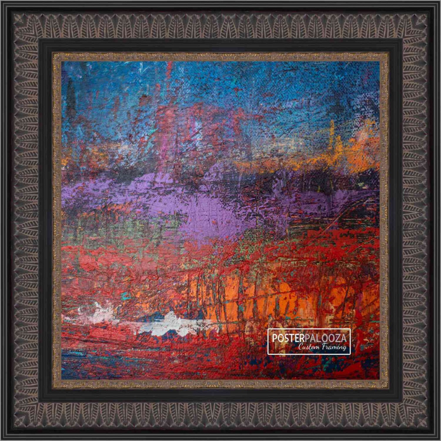 Museum Brown Picture Frame - UV Acrylic, Foam Board Backing, Hanging Hardware