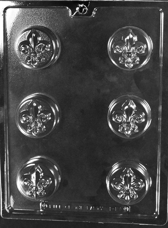 Life Of The Party Mardi Gras Fleur De Lis Cookie Mold 6 Cavity