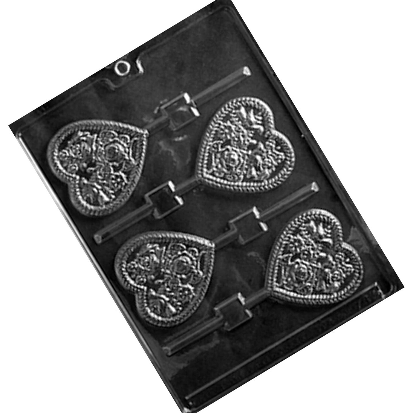 Heart Pop with Birds &#x26; Flowers Chocolate Mold for Beautiful Treats