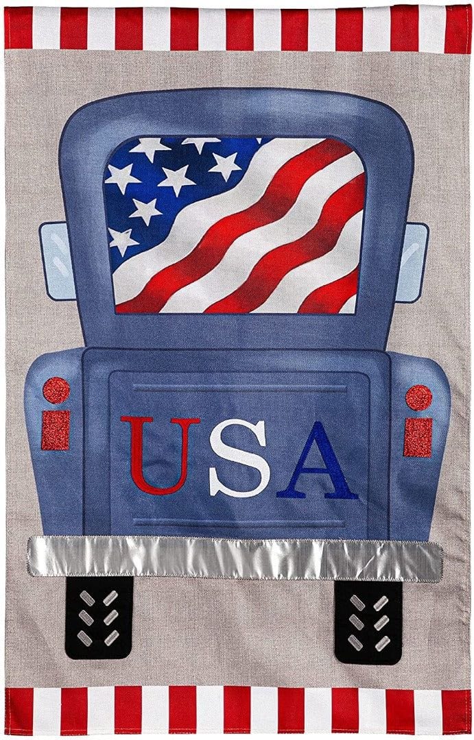 Patriotic Truck Flag 2 Sided House Banner