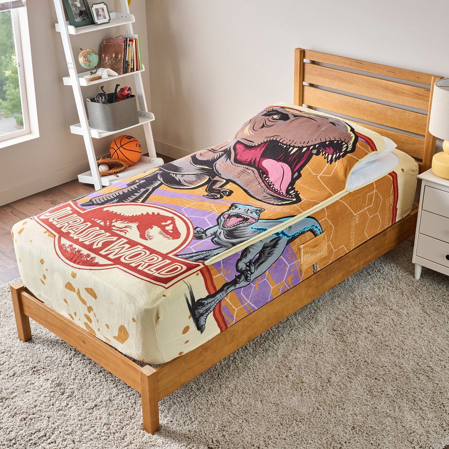 ZippySack Twin Bed Zip Up Bedding Jurassic Park Michaels zippysack-twin-bed-zip-up-bedding-jurassic-park-michaels
