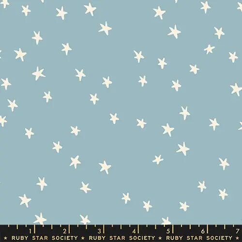 Starry New Soft Blue 43&#x22;/44&#x22; Fabric Per Yard