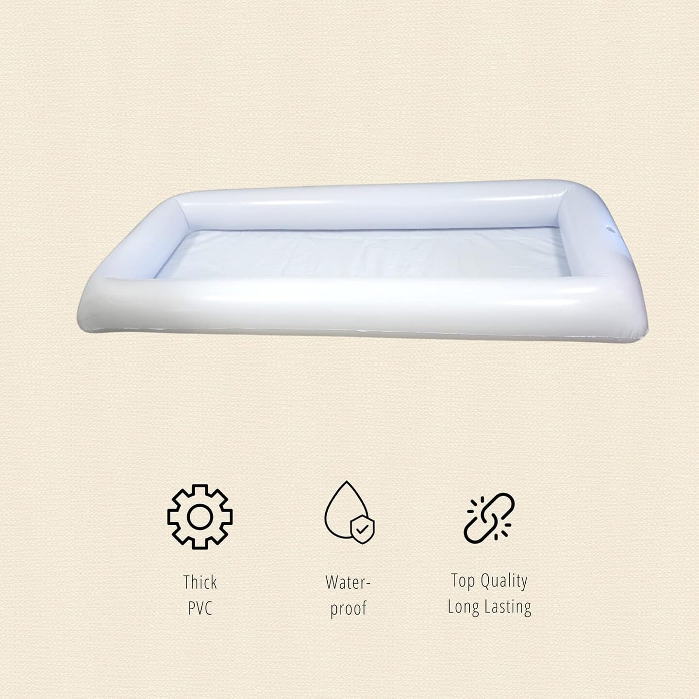 4E's Novelty 1 Pack Inflatable Serving Bar - Iced Buffet Food Serving Tray for Indoor & Outdoor Parties