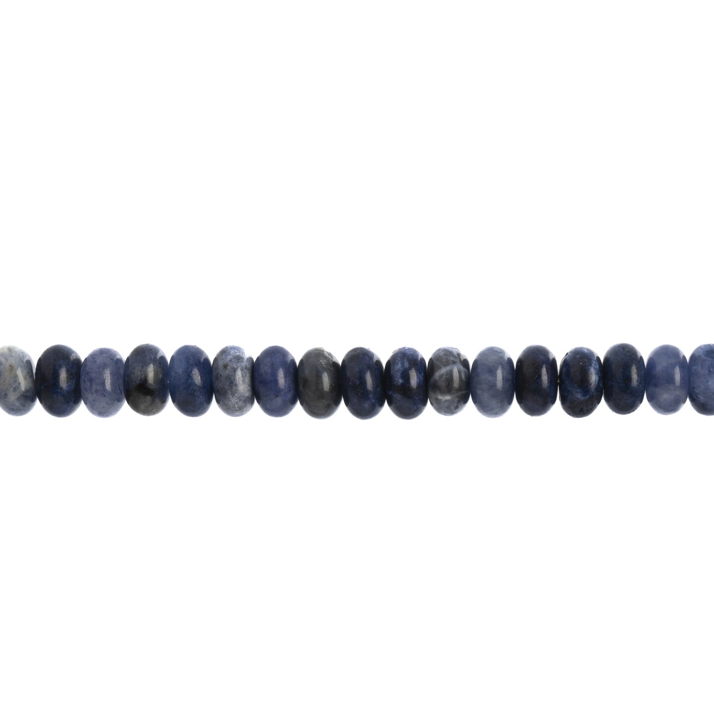 John Bead Earth's Jewels Semi-Precious Rondell Sodalite-Blues, 5x8mm