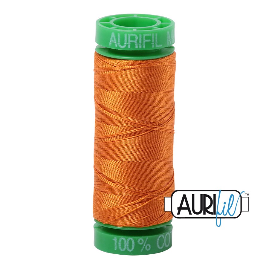 Burnt Thread Burnt Orange (1133) | 40wt Small Spool (150M / 164Y) | Aurifil Thread ...