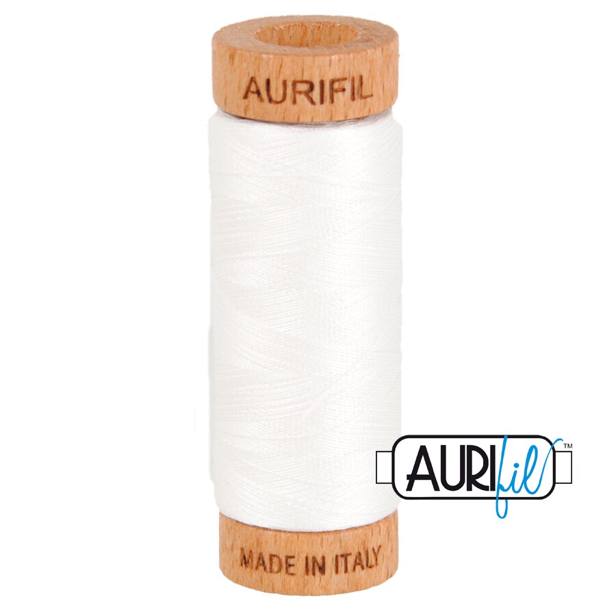 Natural White (2021) | 80wt Small Spool (274M / 300Y) | Aurifil Thread
